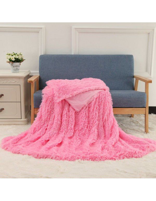 Small blanket Amazon foreign trade double layer nap blanket autumn and winter children's gift blanket plush blanket wholesale