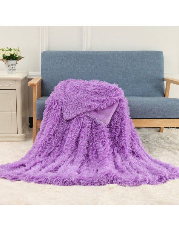 Small blanket Amazon foreign trade double layer nap blanket autumn and winter children's gift blanket plush blanket wholesale