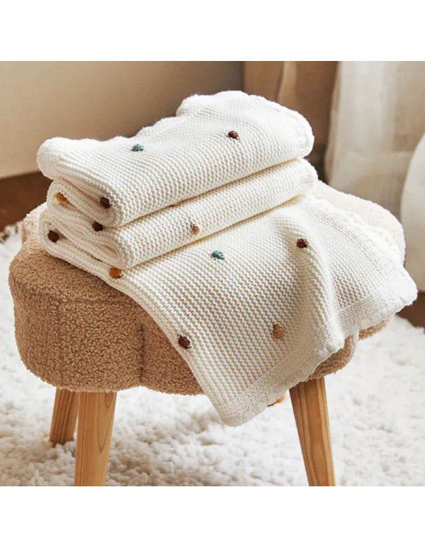 Nordic Z home simple multi-color office nap sofa blanket blanket thread blanket Korean air conditioner knitted blanket