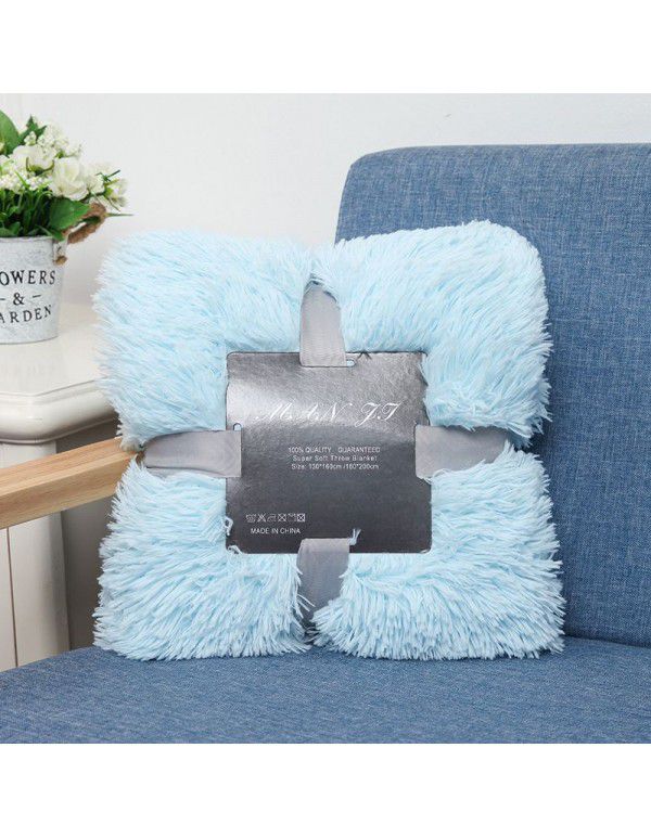 Small blanket Amazon foreign trade double layer nap blanket autumn and winter children's gift blanket plush blanket wholesale