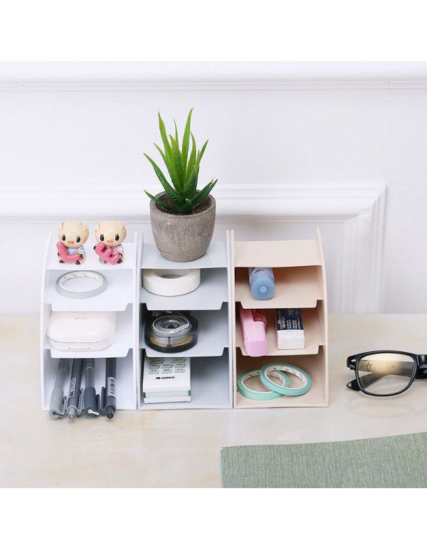 Trapezoidal storage box, cosmetic box, creative living room, office desk, pen container, sorting box, storage box, sundries, plastic box