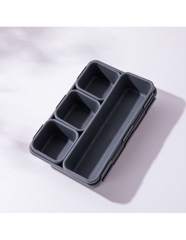 Plastic sundries drawer storage box can be separated to freely combine small item desktop small storage box