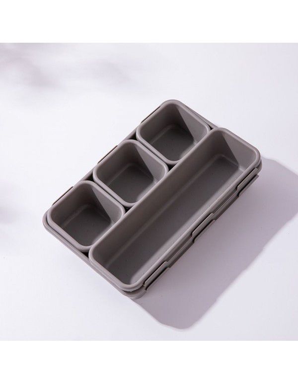 Plastic sundries drawer storage box can be separated to freely combine small item desktop small storage box