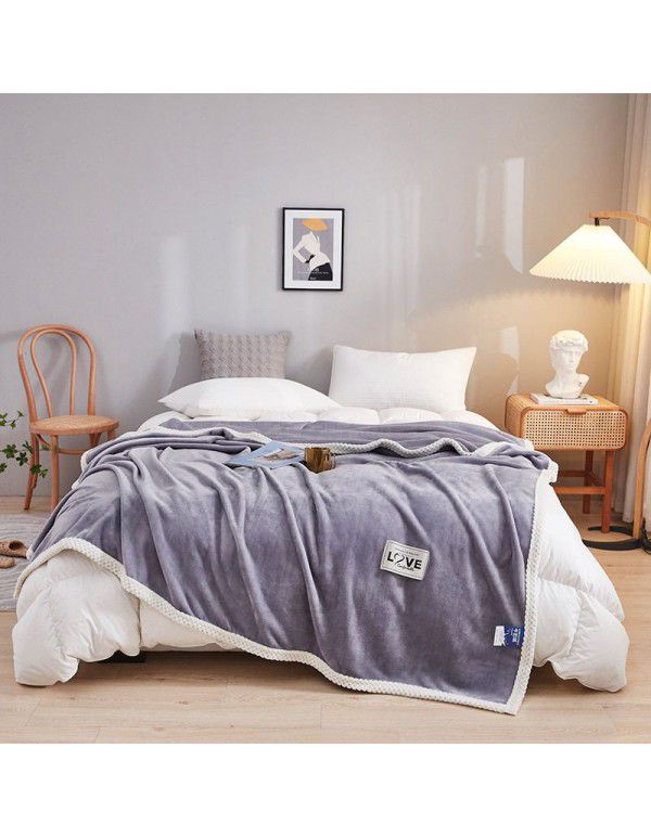 The manufacturer directly sells the new milk wool blanket, warm and thickened winter gift blanket, bed sheet, quilt blanket, knee blanket