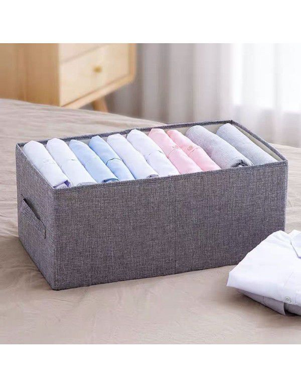 Household trousers, clothes, storage box, organizer recommends thickened cotton and linen resistant cloth art box, toy folding storage box