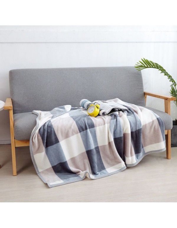 Small blanket leg covering blanket blanket thin summer blanket summer nap blanket blanket winter thickened coral blanket