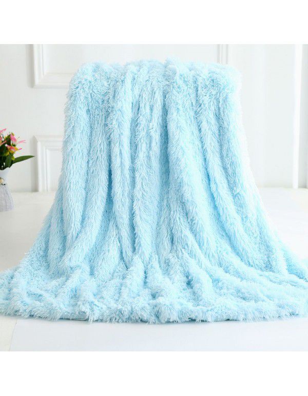 Small blanket Amazon foreign trade double layer nap blanket autumn and winter children's gift blanket plush blanket wholesale