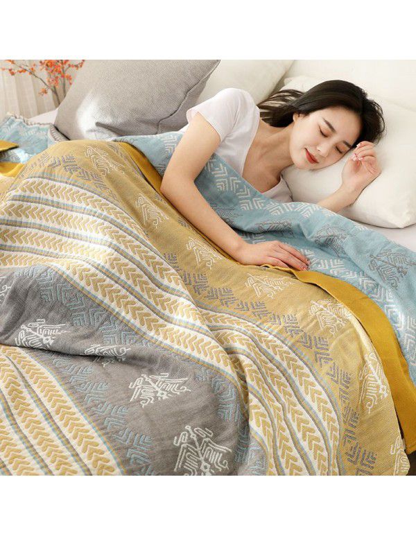 Five layer towel, quilt, double person, single person, towel, blanket, gauze cover, blanket, air conditioner, afternoon nap, summer cool thin type