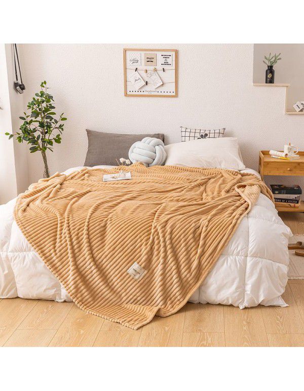 Pure color magic velvet blanket Farai velvet gift blanket coral velvet air conditioner blanket towel quilt milk velvet nap blanket