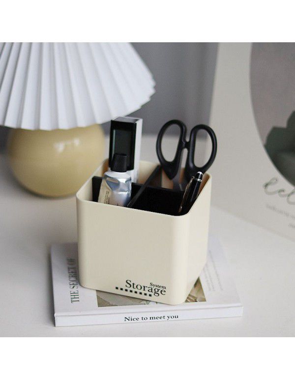 Ins portable desktop storage box Acrylic multi grid divided cosmetics storage box sundries storage box storage box