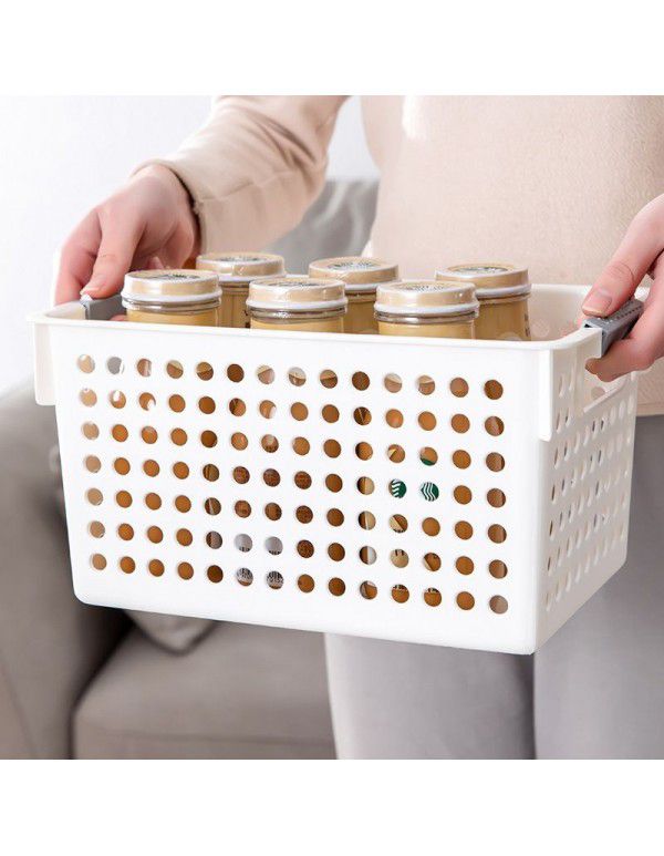 Storage basket toys desktop cosmetics bath plastic rectangular kitchen sundries storage box fruit basket wholesale