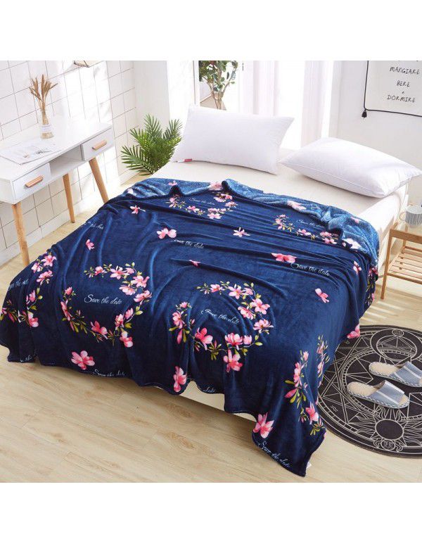 Winter thin flannel blanket coral blanket sub sheet air conditioner nap blanket cover blanket gift blanket office