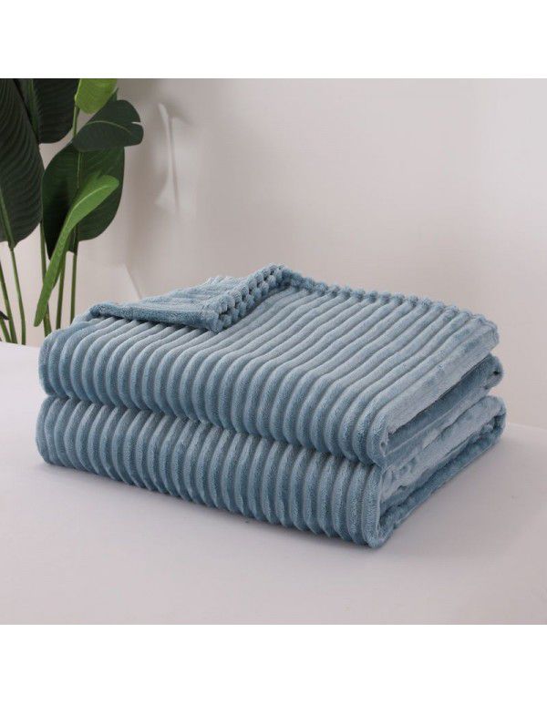 Blankets Coral velvet Four seasons Multi size thickened flannel blanket Noon nap Single sofa Cover blanket Sheet thin type factory