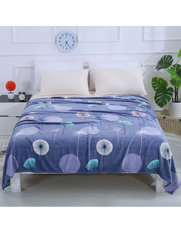 Winter thin flannel blanket coral blanket sub sheet air conditioner nap blanket cover blanket gift blanket office