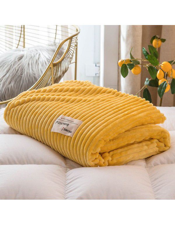 Pure color magic velvet blanket Farai velvet gift blanket coral velvet air conditioner blanket towel quilt milk velvet nap blanket