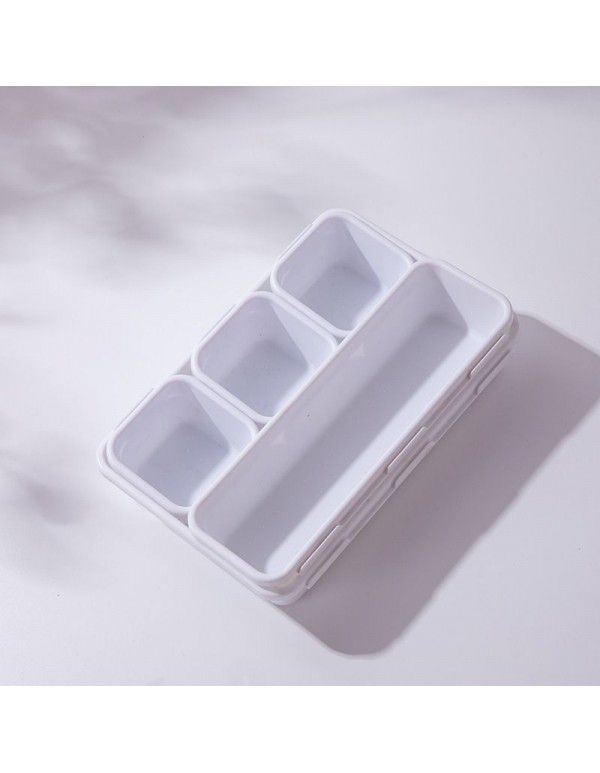 Plastic sundries drawer storage box can be separated to freely combine small item desktop small storage box