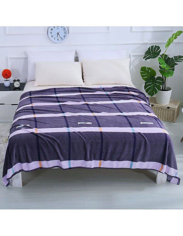 Winter thin flannel blanket coral blanket sub sheet air conditioner nap blanket cover blanket gift blanket office