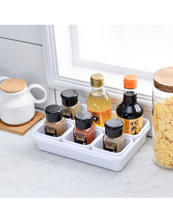 Plastic sundries drawer storage box can be separated to freely combine small item desktop small storage box