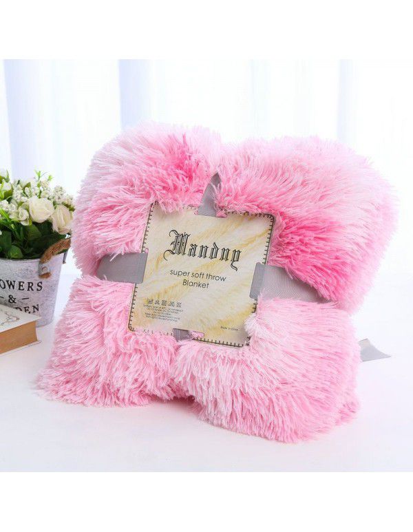 Small blanket Amazon foreign trade double layer nap blanket autumn and winter children's gift blanket plush blanket wholesale