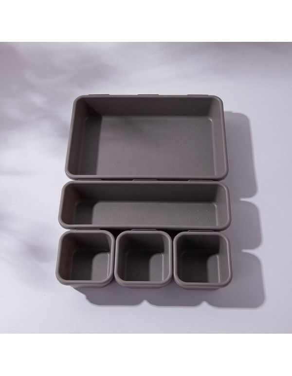 Plastic sundries drawer storage box can be separated to freely combine small item desktop small storage box