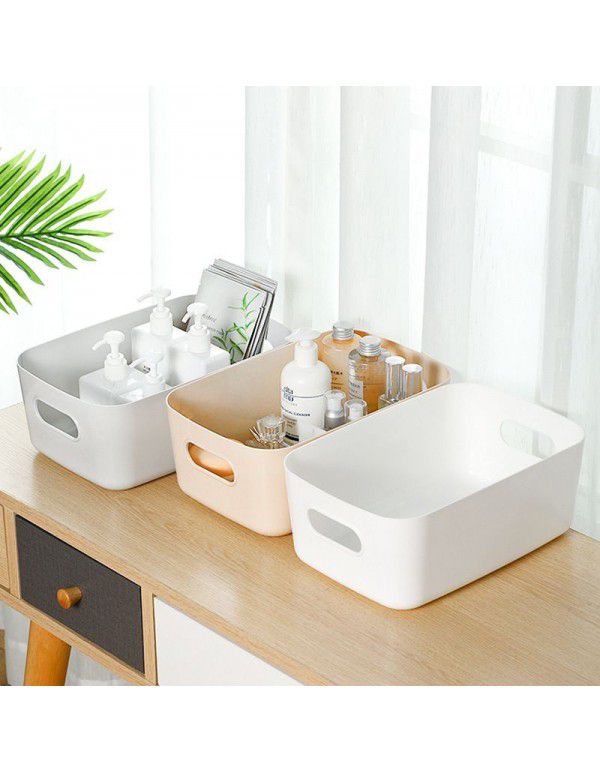 Japanese plastic sundries storage box Snack toys storage basket Cosmetics desktop storage box Kitchen finishing box