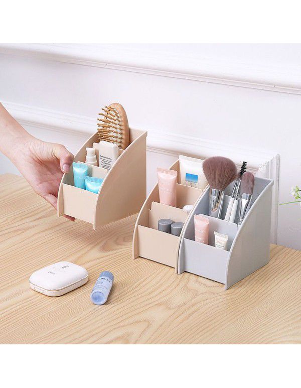 Trapezoidal storage box, cosmetic box, creative living room, office desk, pen container, sorting box, storage box, sundries, plastic box