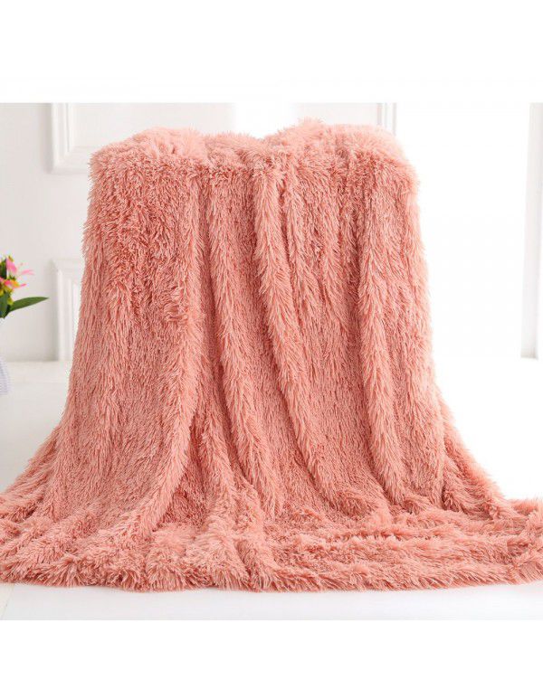 Small blanket Amazon foreign trade double layer nap blanket autumn and winter children's gift blanket plush blanket wholesale