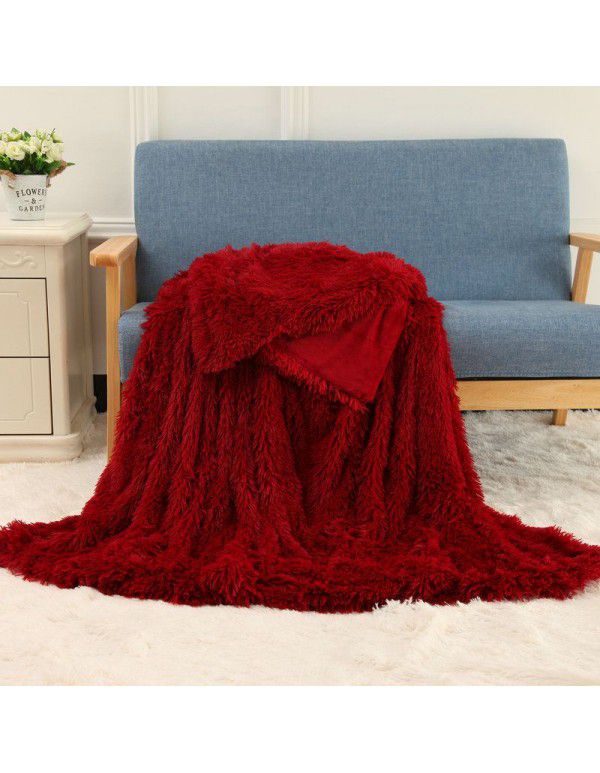 Small blanket Amazon foreign trade double layer nap blanket autumn and winter children's gift blanket plush blanket wholesale