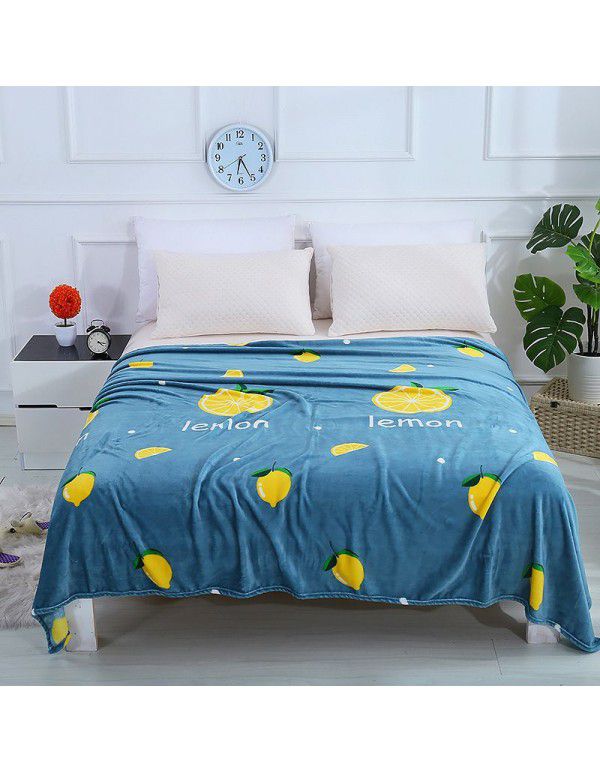 Winter thin flannel blanket coral blanket sub sheet air conditioner nap blanket cover blanket gift blanket office