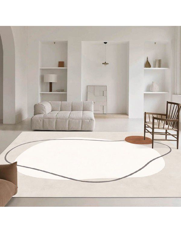 Nordic simple abstract lines, living room carpet, sofa, tea table, carpets, plants, girls' bedroom, bedside carpet