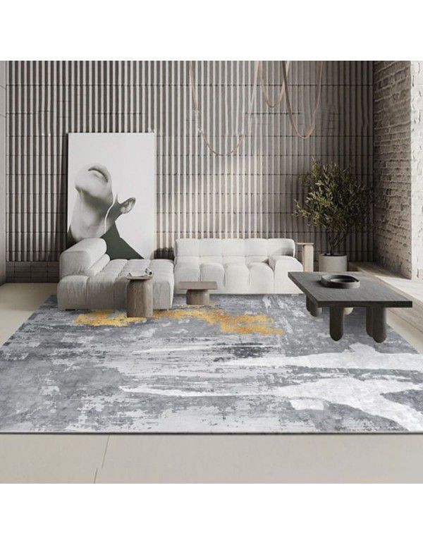 Premium thickened living room big carpet grey modern simple luxury Nordic family study bedroom sofa floor mat