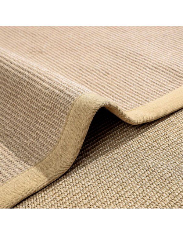 Sisal jute carpet, tea room, Zen carpet, straw weaving living room, home stay hotel, new Chinese linen mat