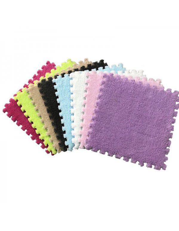 Wholesale carpets Bedrooms are fully covered with plush mats Splicing carpets Girls' rooms Jigsaw floor mats are fully covered with foam mats