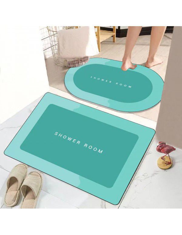 Manufacturer's new imitation diatom mud carpet, toilet, bathroom, kitchen door mat, water absorption, quick drying floor mat can be issued on behalf