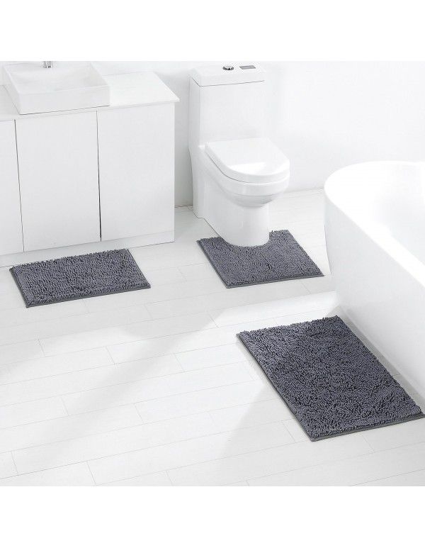  Hot Sale Chenille Floor Mat Long Wool Toilet Floor Mat Bathroom Absorbent Carpet Factory Direct Sale Can Be Issued