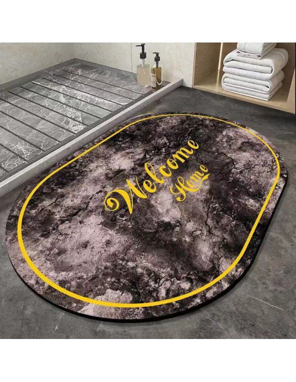 Manufacturer's new imitation diatom mud carpet, toilet, bathroom, kitchen door mat, water absorption, quick drying floor mat can be issued on behalf