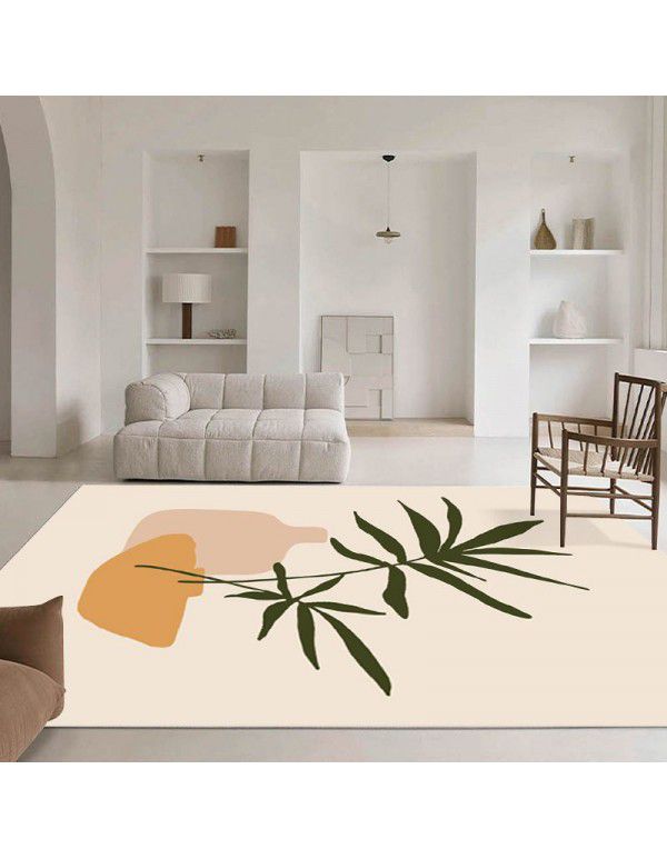 Nordic simple abstract lines, living room carpet, sofa, tea table, carpets, plants, girls' bedroom, bedside carpet