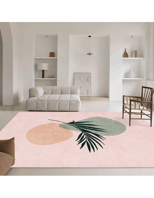 Nordic simple abstract lines, living room carpet, sofa, tea table, carpets, plants, girls' bedroom, bedside carpet