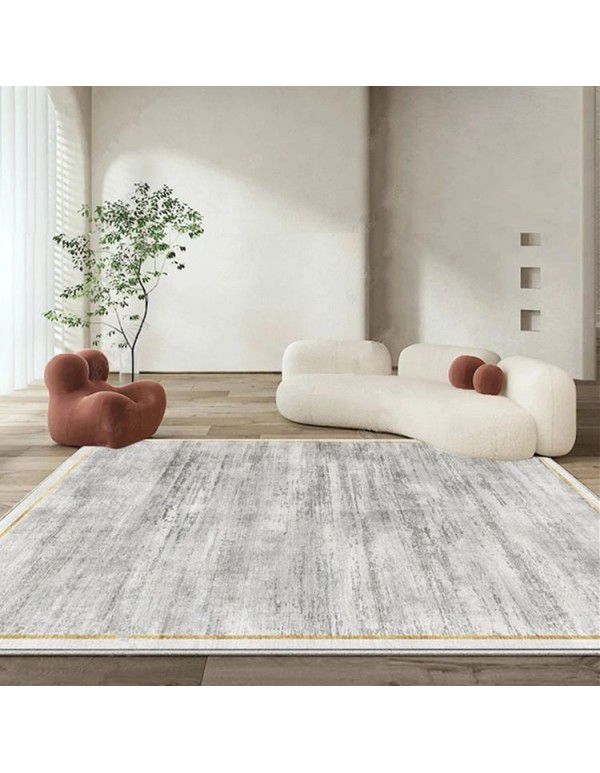 Premium thickened living room big carpet grey modern simple luxury Nordic family study bedroom sofa floor mat