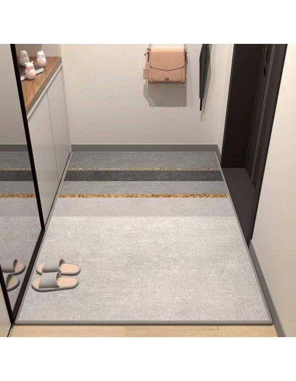 Crystal velvet carpet doormat doormat household doormat light luxury Nordic cuttable porch anti-skid mat