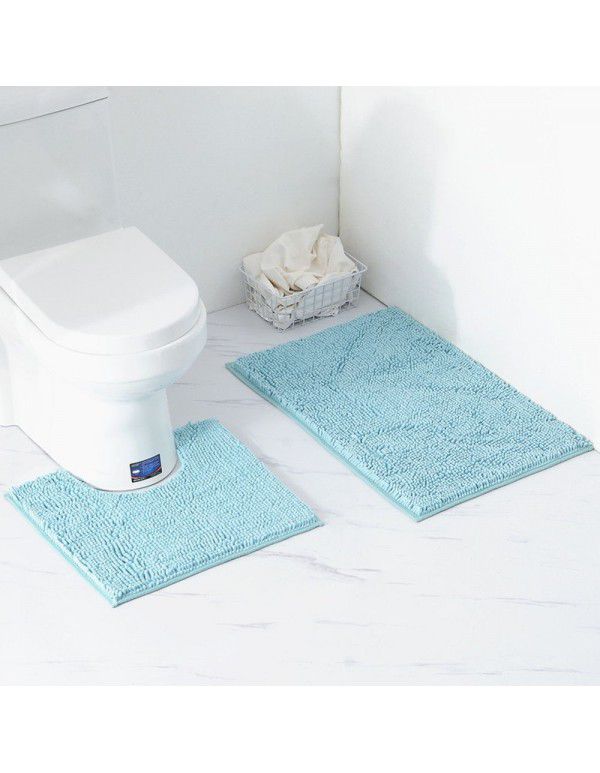  Hot Sale Chenille Floor Mat Long Wool Toilet Floor Mat Bathroom Absorbent Carpet Factory Direct Sale Can Be Issued