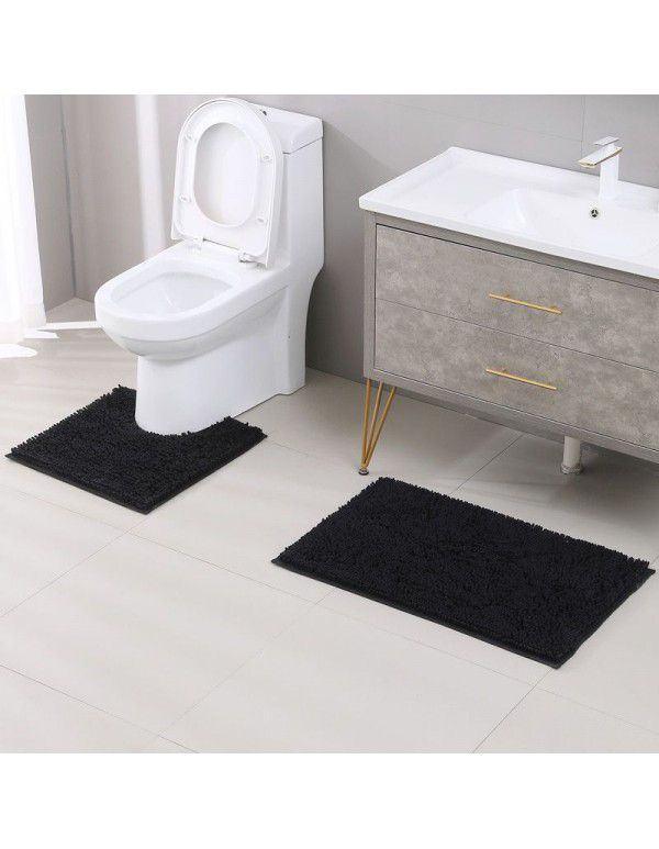  Hot Sale Chenille Floor Mat Long Wool Toilet Floor Mat Bathroom Absorbent Carpet Factory Direct Sale Can Be Issued