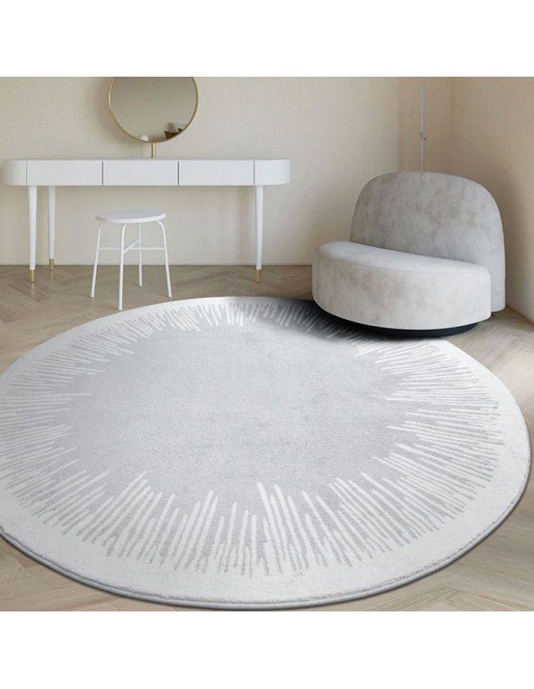 Nordic round living room, cashmere carpet, full bed, bedroom, cloakroom, decorative blanket, household indoor, water absorption, anti-skid blanket