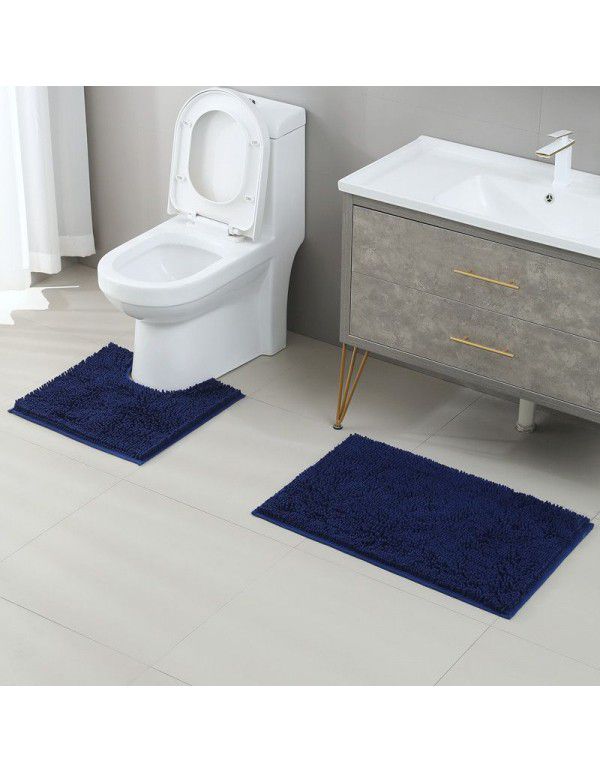  Hot Sale Chenille Floor Mat Long Wool Toilet Floor Mat Bathroom Absorbent Carpet Factory Direct Sale Can Be Issued