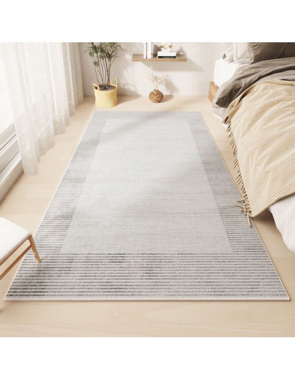 Blackstone Apartment Carpet, Living Room, Round Pile, French Cream Style, Minimal Bedside Carpet, Chessboard Checker Bedroom Carpet, Wholesale