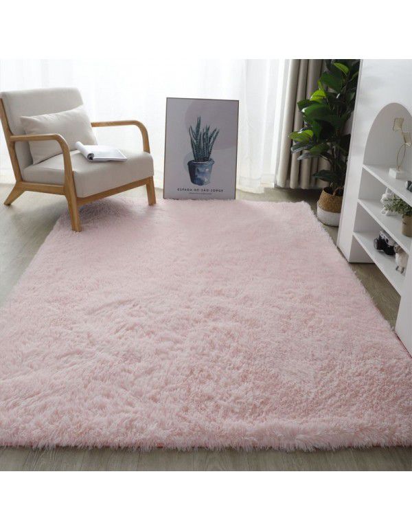 Thick washable silk wool blanket floor mat bedroom living room carpet floor mat float window mat splicing carpet