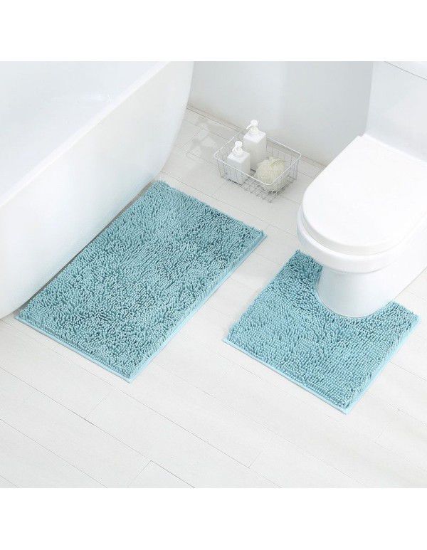  Hot Sale Chenille Floor Mat Long Wool Toilet Floor Mat Bathroom Absorbent Carpet Factory Direct Sale Can Be Issued