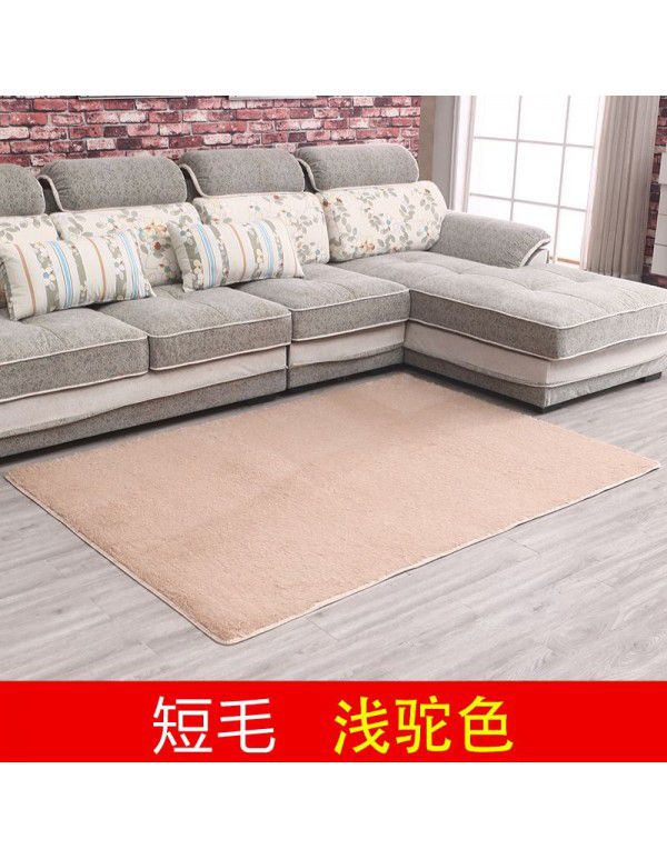 Thick washable silk wool blanket floor mat bedroom living room carpet floor mat float window mat splicing carpet