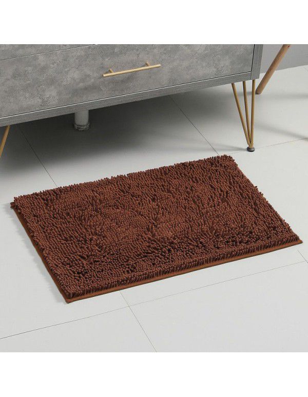  Hot Sale Chenille Floor Mat Long Wool Toilet Floor Mat Bathroom Absorbent Carpet Factory Direct Sale Can Be Issued