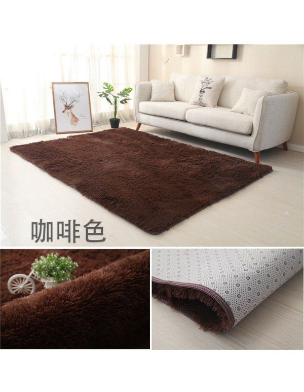 Carpet bedroom is fully covered with Nordic ins living room, tea table, bedside girl room, under the bed, plush net, red blanket floor mat